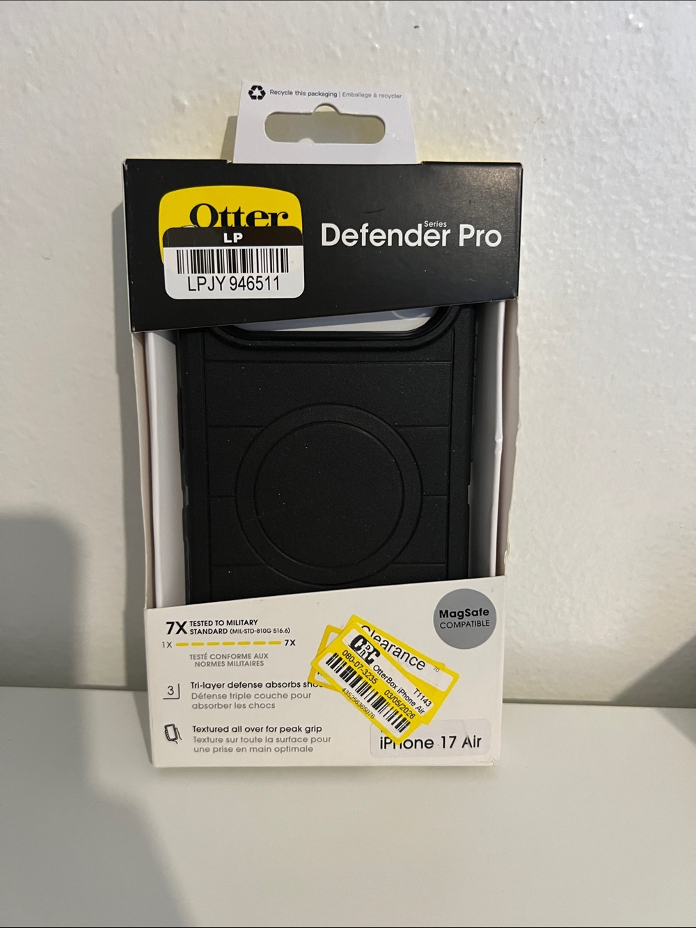 OtterBox Defender Pro Case for iPhone 17 Air - Black